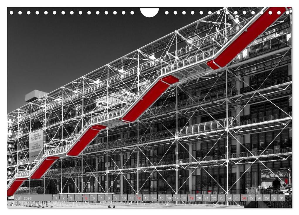 Weitere Ansicht: Schwarz - Weiß - Rot (Wandkalender 2026 DIN A4 quer), CALVENDO Monatskalender | Reinhold Ratzer, Calvendo