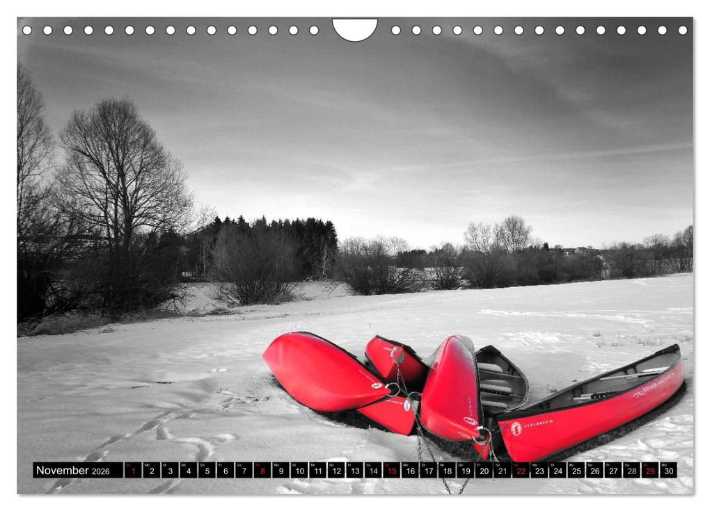 Weitere Ansicht: Schwarz - Weiß - Rot (Wandkalender 2026 DIN A4 quer), CALVENDO Monatskalender | Reinhold Ratzer, Calvendo