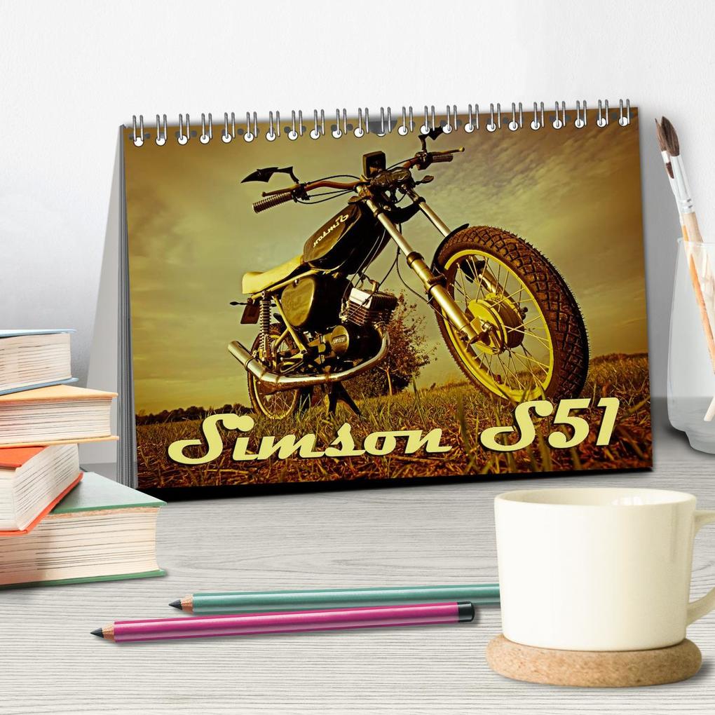 Weitere Ansicht: Simson S51 (Tischkalender 2026 DIN A5 quer), CALVENDO Monatskalender | Maxi Sängerlaub, Calvendo