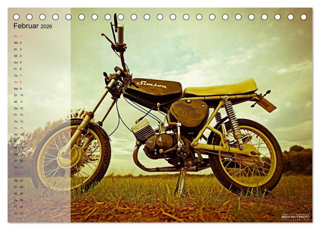Weitere Ansicht: Simson S51 (Tischkalender 2026 DIN A5 quer), CALVENDO Monatskalender | Maxi Sängerlaub, Calvendo