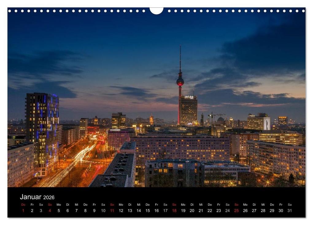 Weitere Ansicht: Die Blaue Stunde in Berlin (Wandkalender 2026 DIN A3 quer), CALVENDO Monatskalender | Fotoatelier Berlin, Calvendo