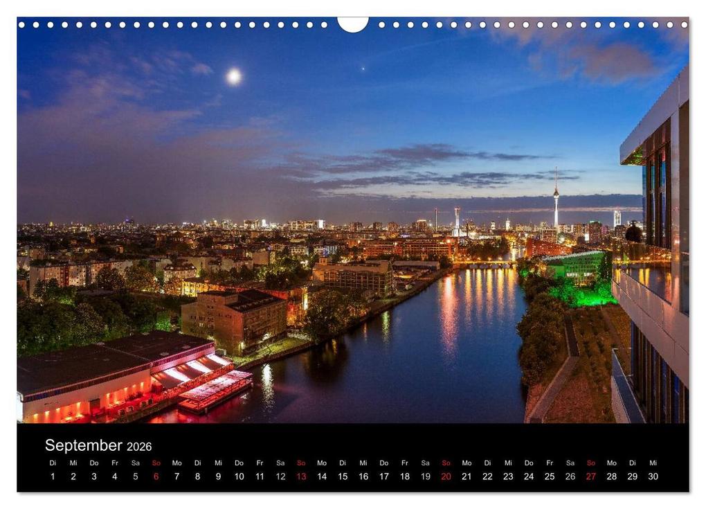 Weitere Ansicht: Die Blaue Stunde in Berlin (Wandkalender 2026 DIN A3 quer), CALVENDO Monatskalender | Fotoatelier Berlin, Calvendo