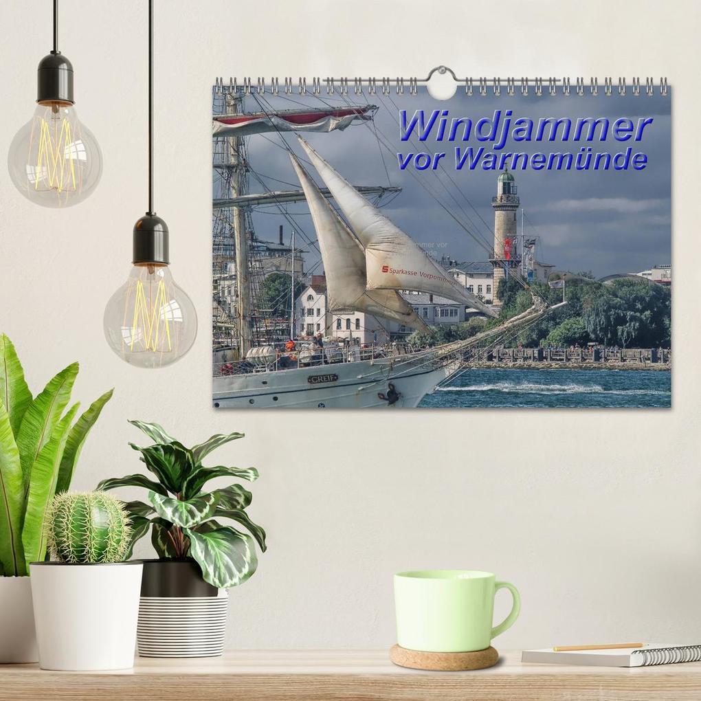 Weitere Ansicht: Windjammer vor Warnemünde (Wandkalender 2026 DIN A4 quer), CALVENDO Monatskalender | Peter Morgenroth, Calvendo