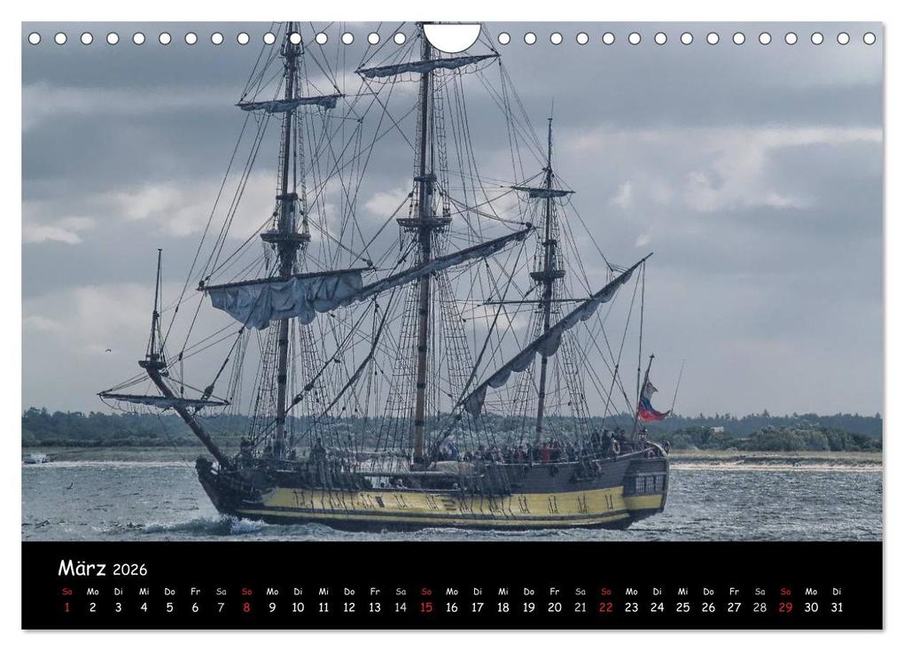 Weitere Ansicht: Windjammer vor Warnemünde (Wandkalender 2026 DIN A4 quer), CALVENDO Monatskalender | Peter Morgenroth, Calvendo