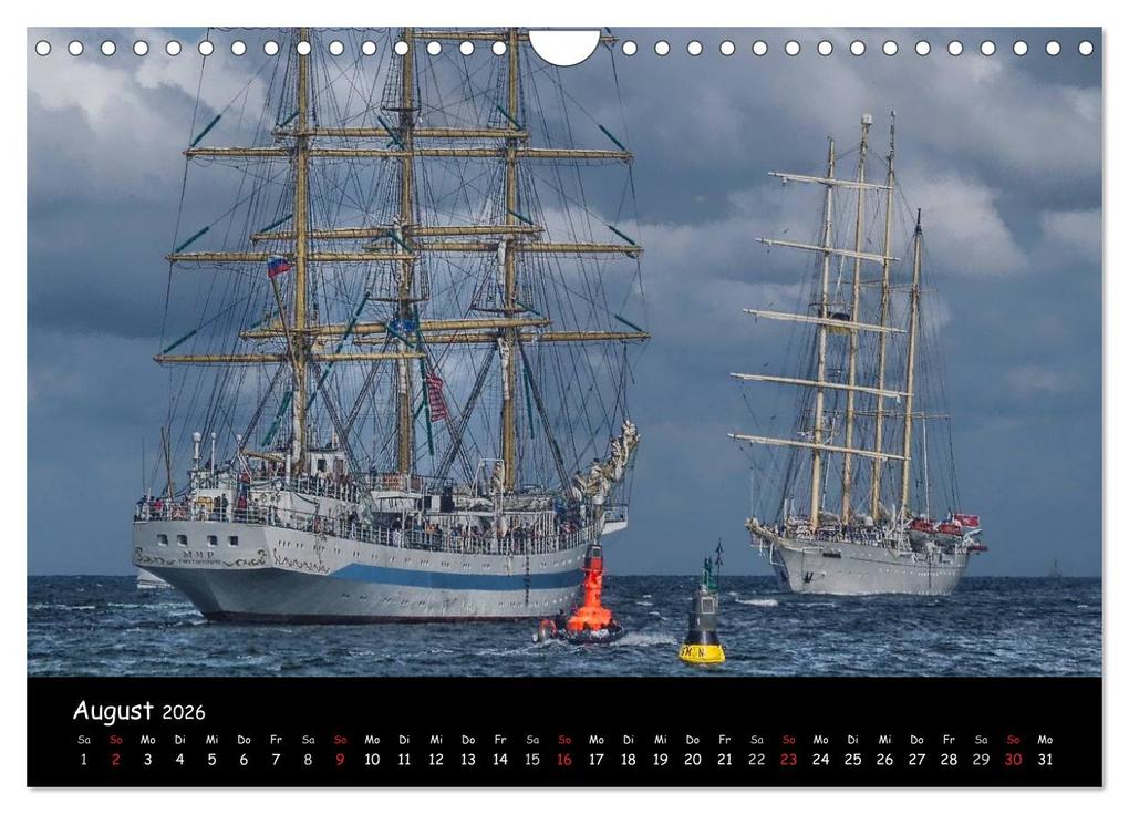 Weitere Ansicht: Windjammer vor Warnemünde (Wandkalender 2026 DIN A4 quer), CALVENDO Monatskalender | Peter Morgenroth, Calvendo