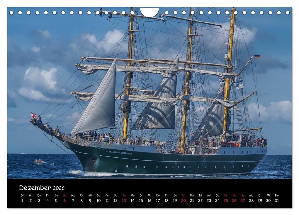 Weitere Ansicht: Windjammer vor Warnemünde (Wandkalender 2026 DIN A4 quer), CALVENDO Monatskalender | Peter Morgenroth, Calvendo
