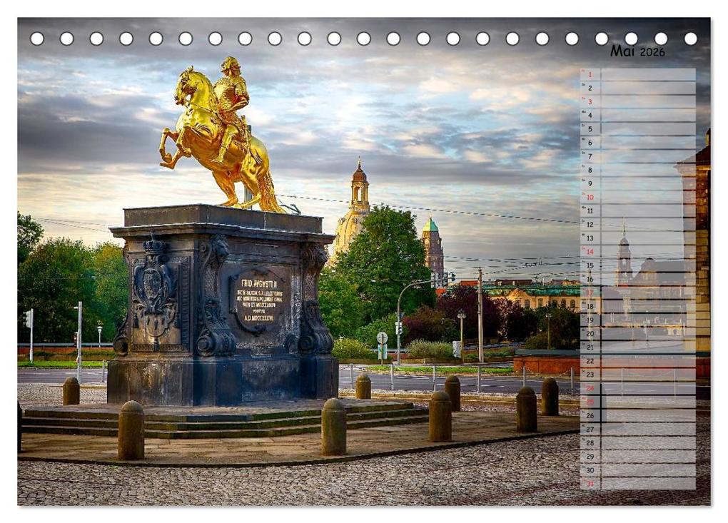 Weitere Ansicht: Dresden 2026 / Geburtstagskalender (Tischkalender 2026 DIN A5 quer), CALVENDO Monatskalender | Dirk Meutzner, Calvendo