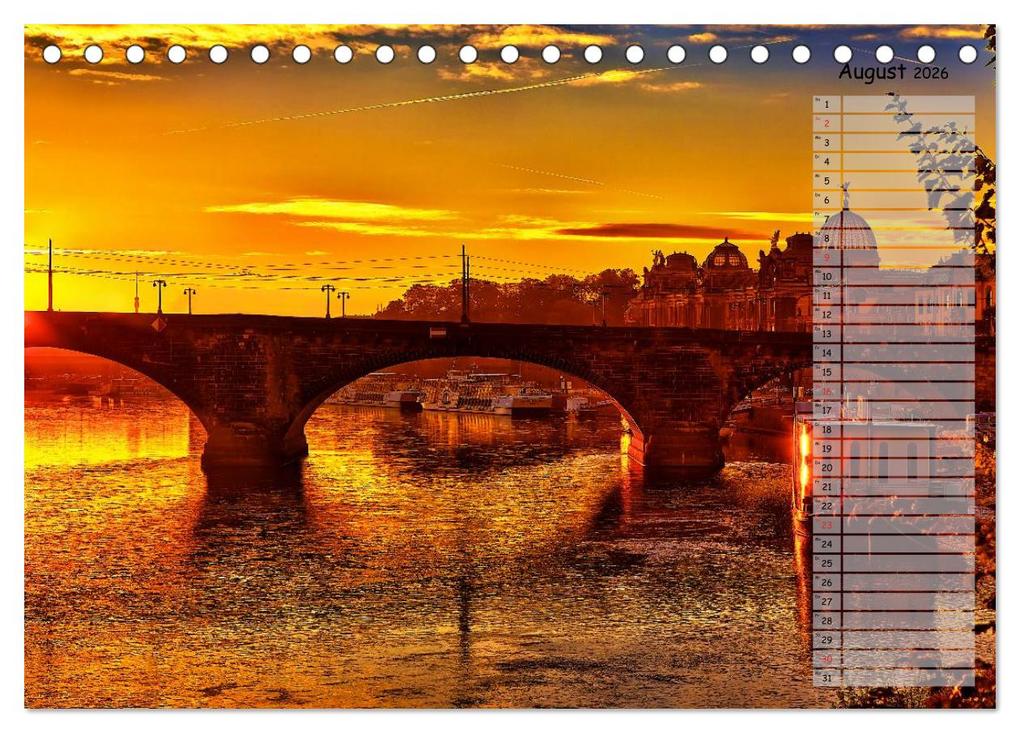 Weitere Ansicht: Dresden 2026 / Geburtstagskalender (Tischkalender 2026 DIN A5 quer), CALVENDO Monatskalender | Dirk Meutzner, Calvendo