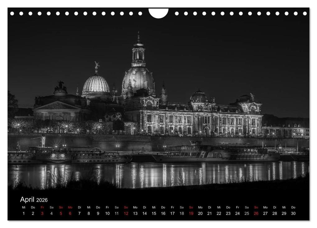 Weitere Ansicht: Dresden - Elbflorenz bei Nacht (Wandkalender 2026 DIN A4 quer), CALVENDO Monatskalender | Colin Utz, Calvendo