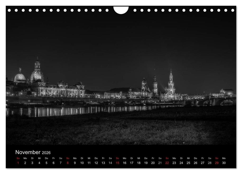 Weitere Ansicht: Dresden - Elbflorenz bei Nacht (Wandkalender 2026 DIN A4 quer), CALVENDO Monatskalender | Colin Utz, Calvendo