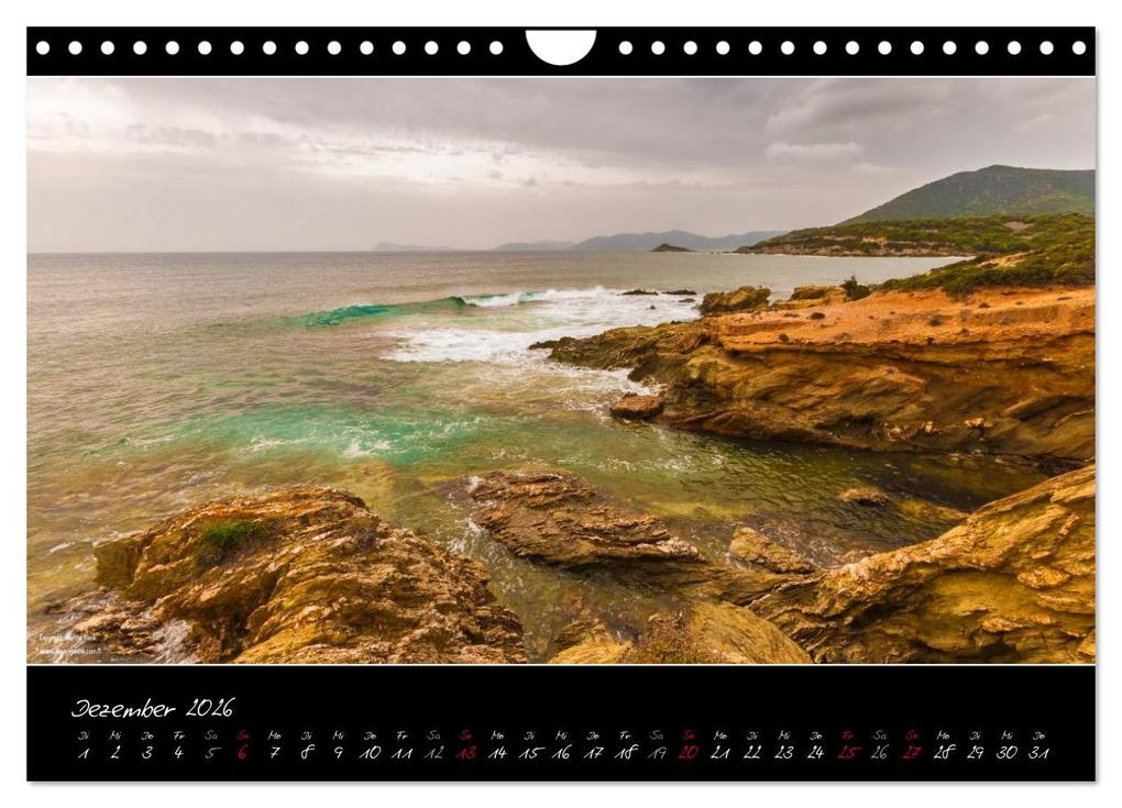 Weitere Ansicht: Sardinien Panoramakalender / CH-Version (Wandkalender 2026 DIN A4 quer), CALVENDO Monatskalender | Marcel Wenk, Calvendo