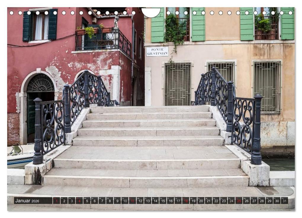Weitere Ansicht: VENEDIG charmante Details (Wandkalender 2026 DIN A4 quer), CALVENDO Monatskalender | Melanie Viola, Calvendo