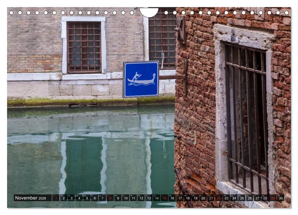 Weitere Ansicht: VENEDIG charmante Details (Wandkalender 2026 DIN A4 quer), CALVENDO Monatskalender | Melanie Viola, Calvendo