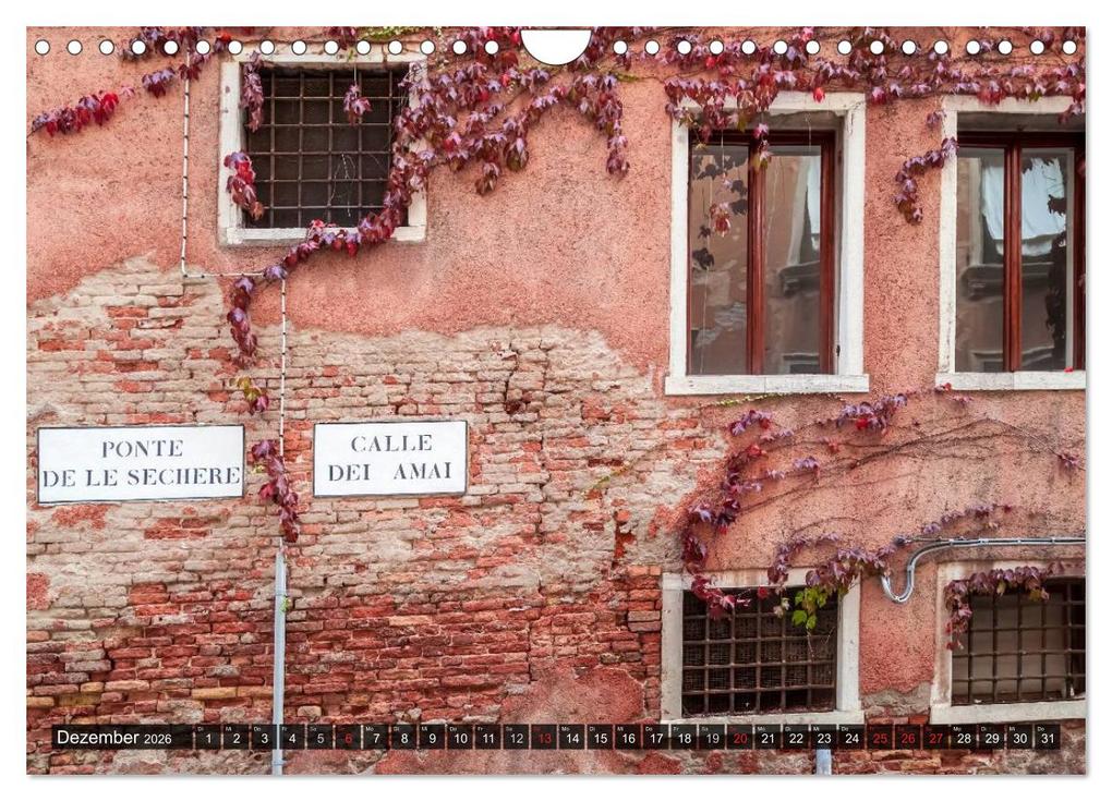 Weitere Ansicht: VENEDIG charmante Details (Wandkalender 2026 DIN A4 quer), CALVENDO Monatskalender | Melanie Viola, Calvendo