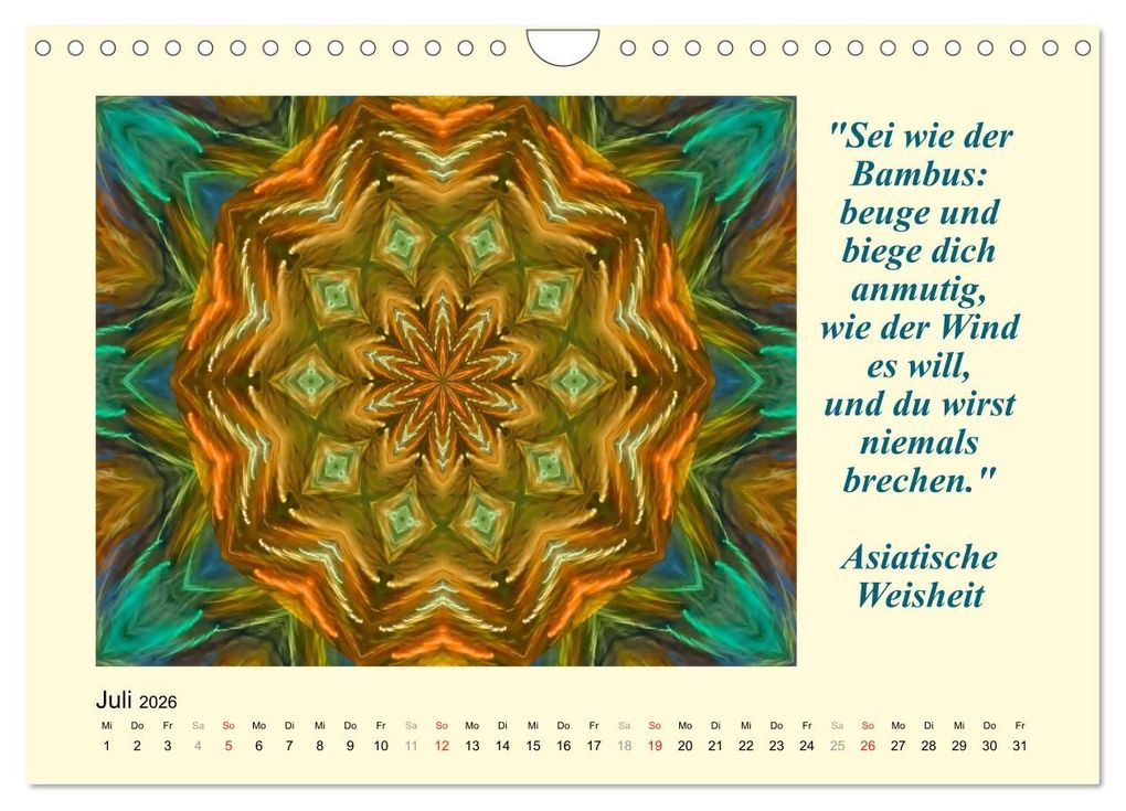Weitere Ansicht: Meditation - Asiatische Weisheiten (Wandkalender 2026 DIN A4 quer), CALVENDO Monatskalender | Art-Motiva Art-Motiva, Calvendo, Art-Motiva