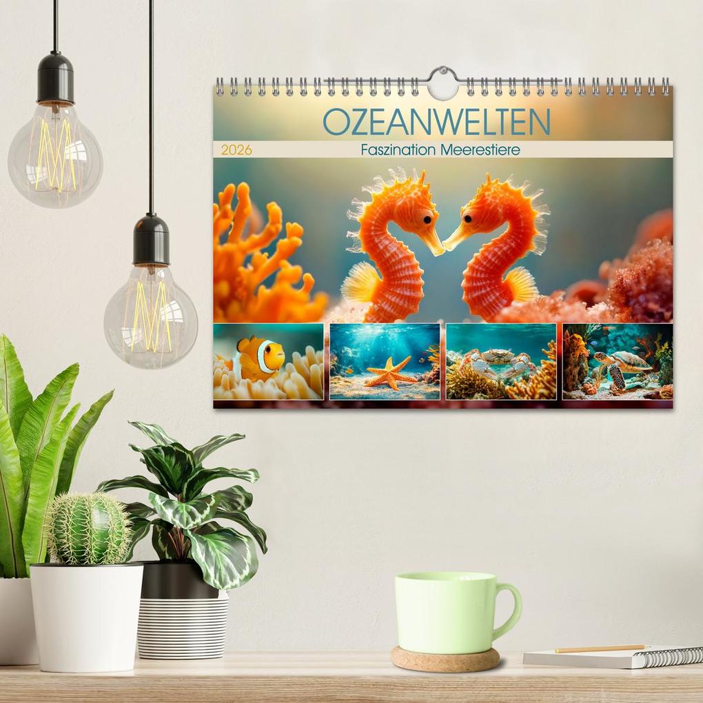 Weitere Ansicht: OZEANWELTEN Faszination Meerestiere (Wandkalender 2026 DIN A4 quer), CALVENDO Monatskalender | Melanie Viola, Calvendo
