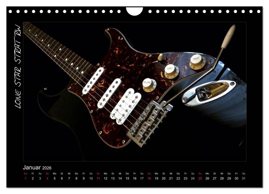 Weitere Ansicht: ROCKGITARREN in Szene gesetzt (Wandkalender 2026 DIN A4 quer), CALVENDO Monatskalender | Renate Bleicher, Calvendo