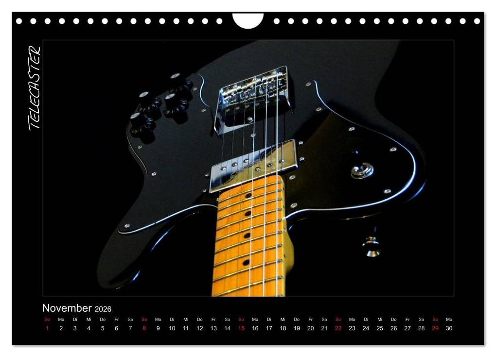 Weitere Ansicht: ROCKGITARREN in Szene gesetzt (Wandkalender 2026 DIN A4 quer), CALVENDO Monatskalender | Renate Bleicher, Calvendo