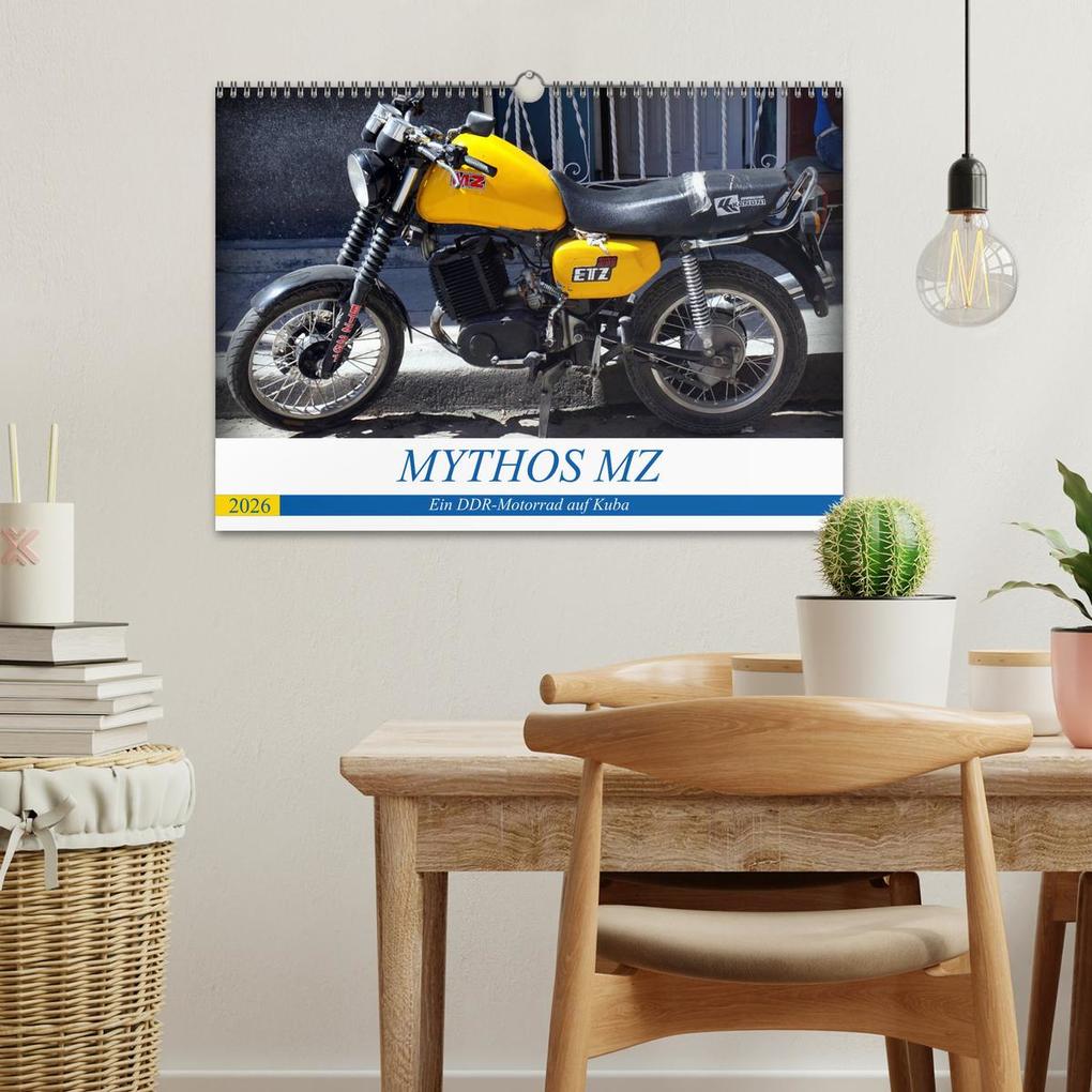 Weitere Ansicht: Mythos MZ - Ein DDR-Motorrad auf Kuba (Wandkalender 2026 DIN A3 quer), CALVENDO Monatskalender | Henning von Löwis of Menar, Calvendo