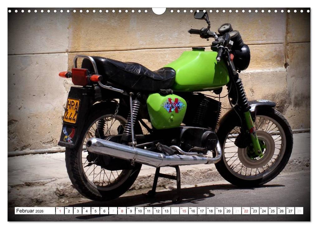 Weitere Ansicht: Mythos MZ - Ein DDR-Motorrad auf Kuba (Wandkalender 2026 DIN A3 quer), CALVENDO Monatskalender | Henning von Löwis of Menar, Calvendo