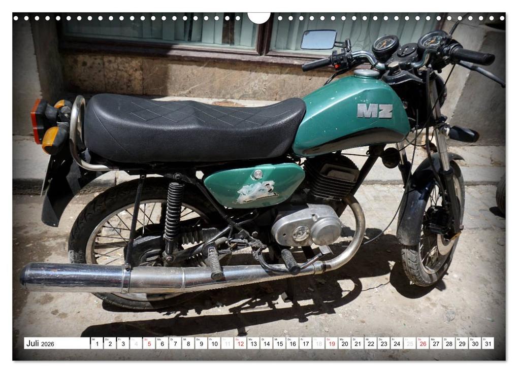 Weitere Ansicht: Mythos MZ - Ein DDR-Motorrad auf Kuba (Wandkalender 2026 DIN A3 quer), CALVENDO Monatskalender | Henning von Löwis of Menar, Calvendo
