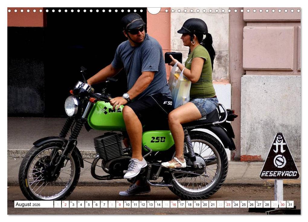 Weitere Ansicht: Mythos MZ - Ein DDR-Motorrad auf Kuba (Wandkalender 2026 DIN A3 quer), CALVENDO Monatskalender | Henning von Löwis of Menar, Calvendo