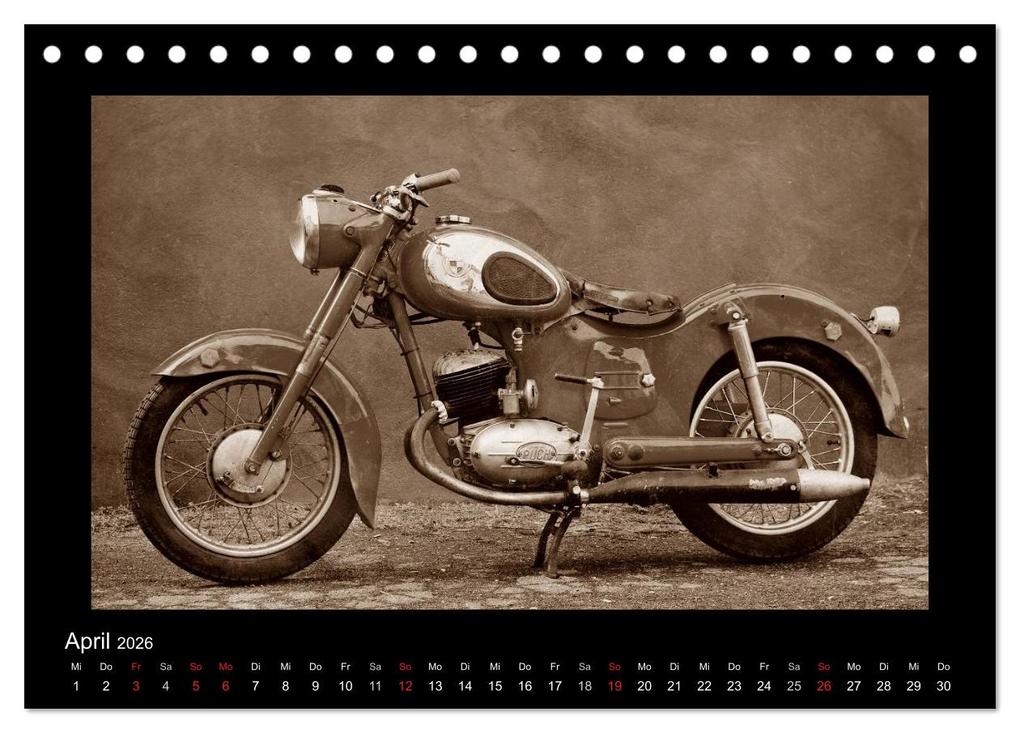 Weitere Ansicht: Motorrad Oldtimer aus Österreich (Tischkalender 2026 DIN A5 quer), CALVENDO Monatskalender | Gabi Siebenhühner, Calvendo