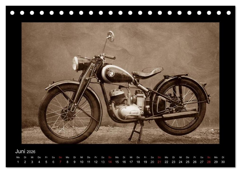 Weitere Ansicht: Motorrad Oldtimer aus Österreich (Tischkalender 2026 DIN A5 quer), CALVENDO Monatskalender | Gabi Siebenhühner, Calvendo