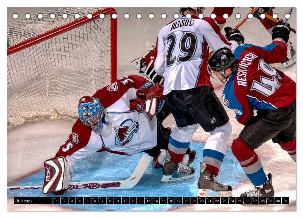 Weitere Ansicht: Mit vollem Einsatz - Eishockey (Tischkalender 2026 DIN A5 quer), CALVENDO Monatskalender | Peter Roder, Calvendo