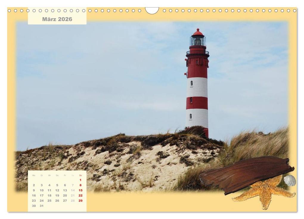 Weitere Ansicht: Leuchttürme Schleswig-Holsteins (Wandkalender 2026 DIN A3 quer), CALVENDO Monatskalender | Jessica Brandt, Calvendo