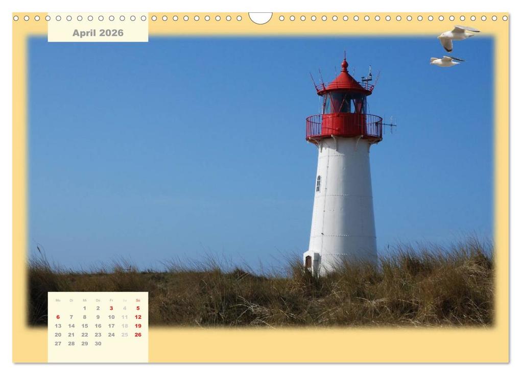 Weitere Ansicht: Leuchttürme Schleswig-Holsteins (Wandkalender 2026 DIN A3 quer), CALVENDO Monatskalender | Jessica Brandt, Calvendo