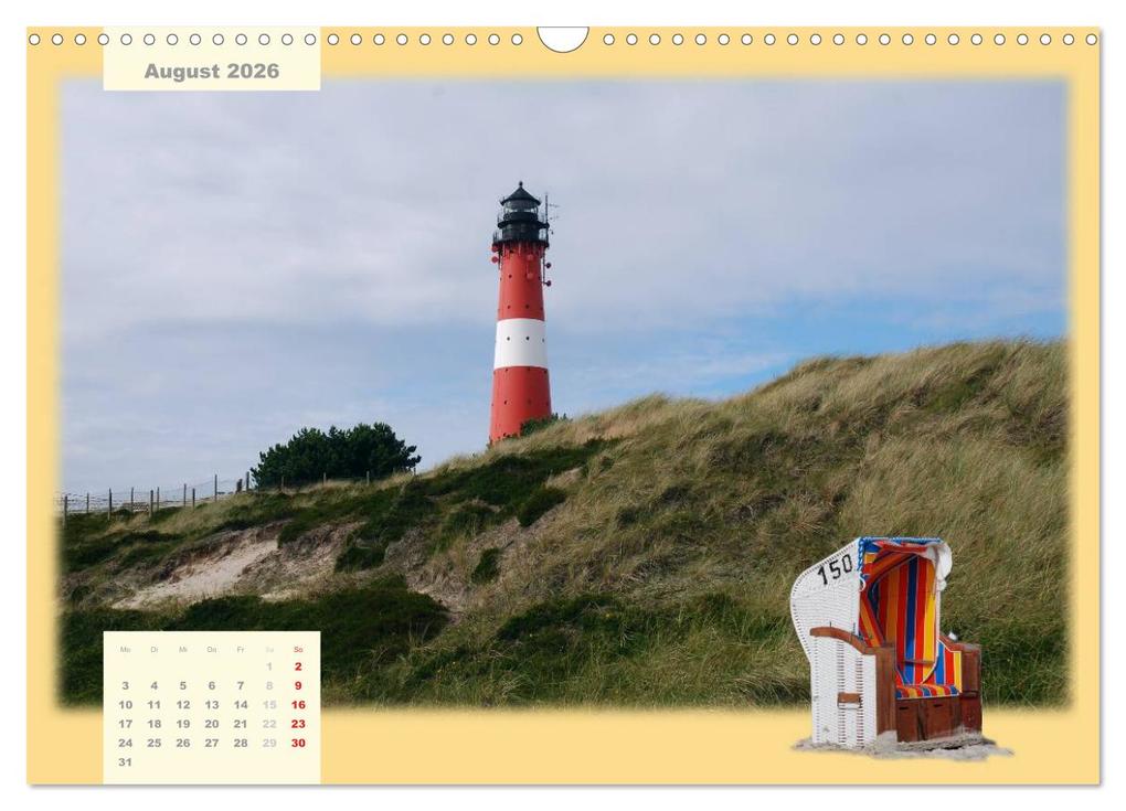 Weitere Ansicht: Leuchttürme Schleswig-Holsteins (Wandkalender 2026 DIN A3 quer), CALVENDO Monatskalender | Jessica Brandt, Calvendo