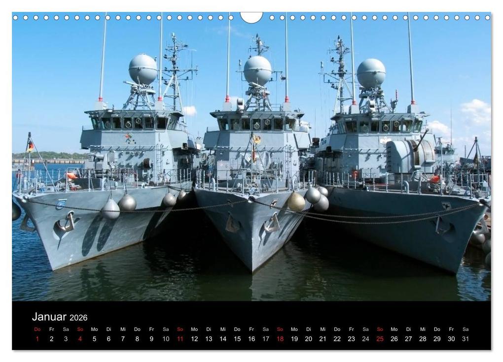 Weitere Ansicht: Marinestützpunkt Kiel (Wandkalender 2026 DIN A3 quer), CALVENDO Monatskalender | happyroger happyroger, Calvendo, Happyroger