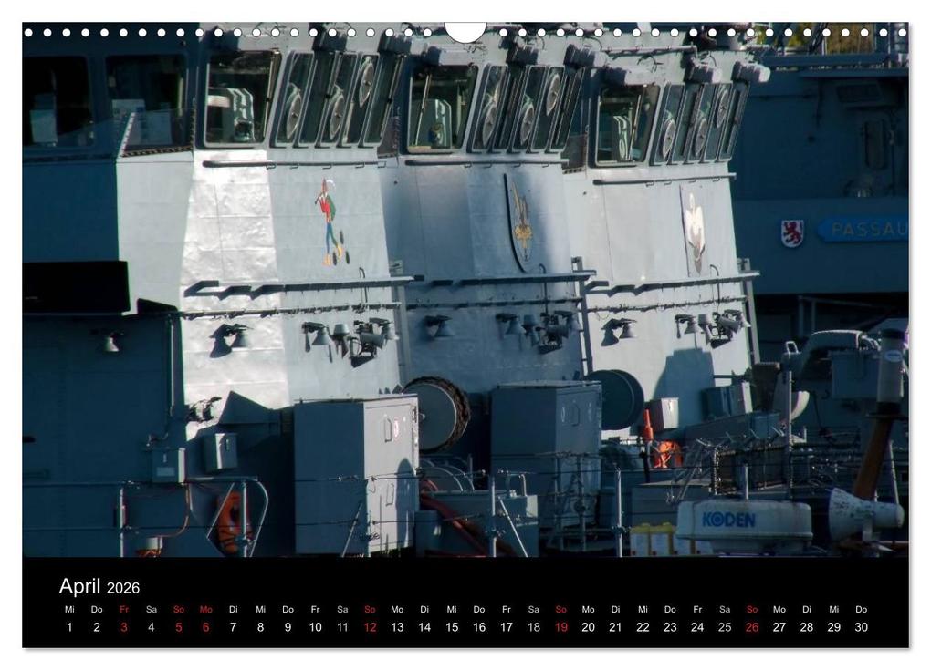 Weitere Ansicht: Marinestützpunkt Kiel (Wandkalender 2026 DIN A3 quer), CALVENDO Monatskalender | happyroger happyroger, Calvendo, Happyroger
