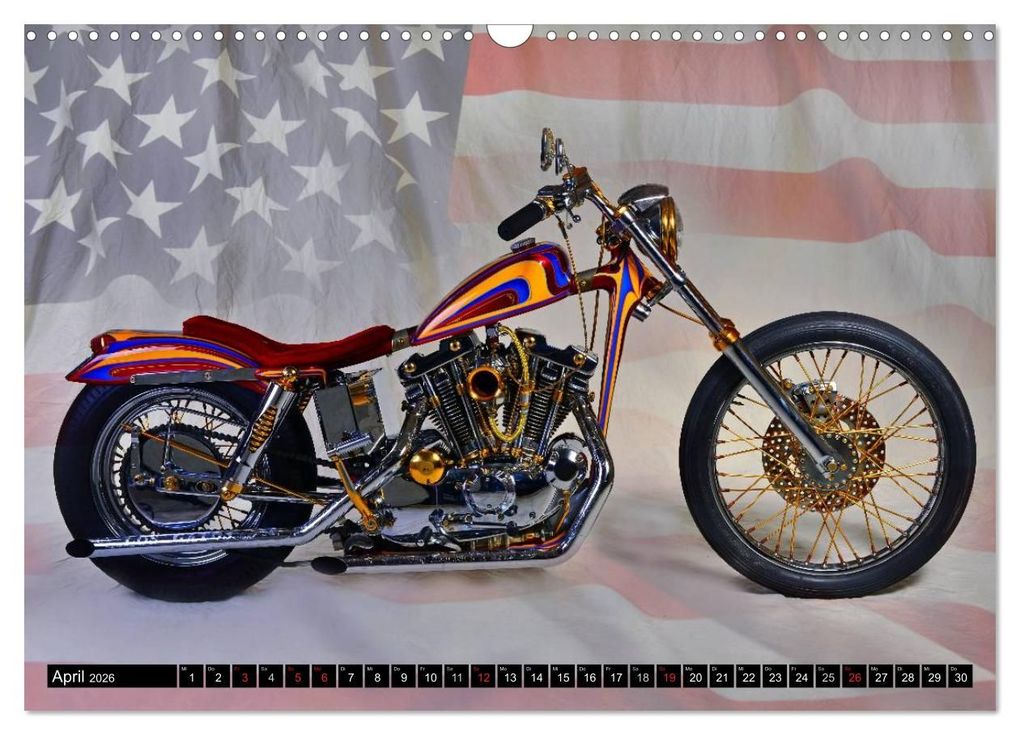 Weitere Ansicht: Harley Classic Chopper (Wandkalender 2026 DIN A3 quer), CALVENDO Monatskalender | Ingo Laue, Calvendo