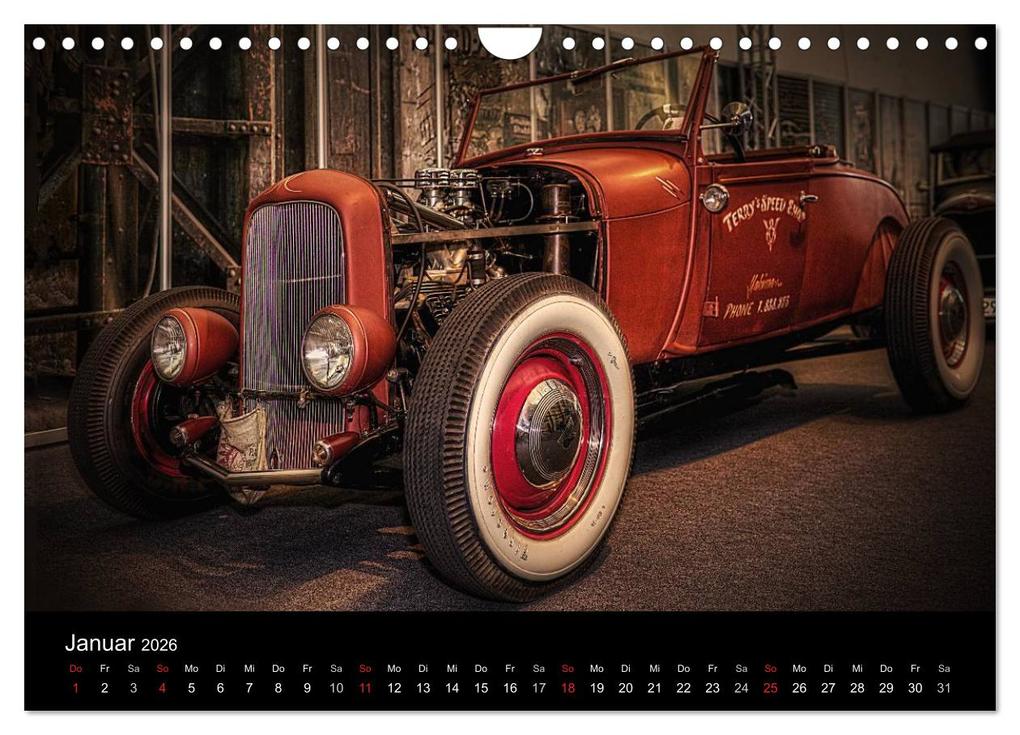 Weitere Ansicht: Außergewöhnliche Autos - Hot Rods (Wandkalender 2026 DIN A4 quer), CALVENDO Monatskalender | Eleonore Swierczyna, Calvendo