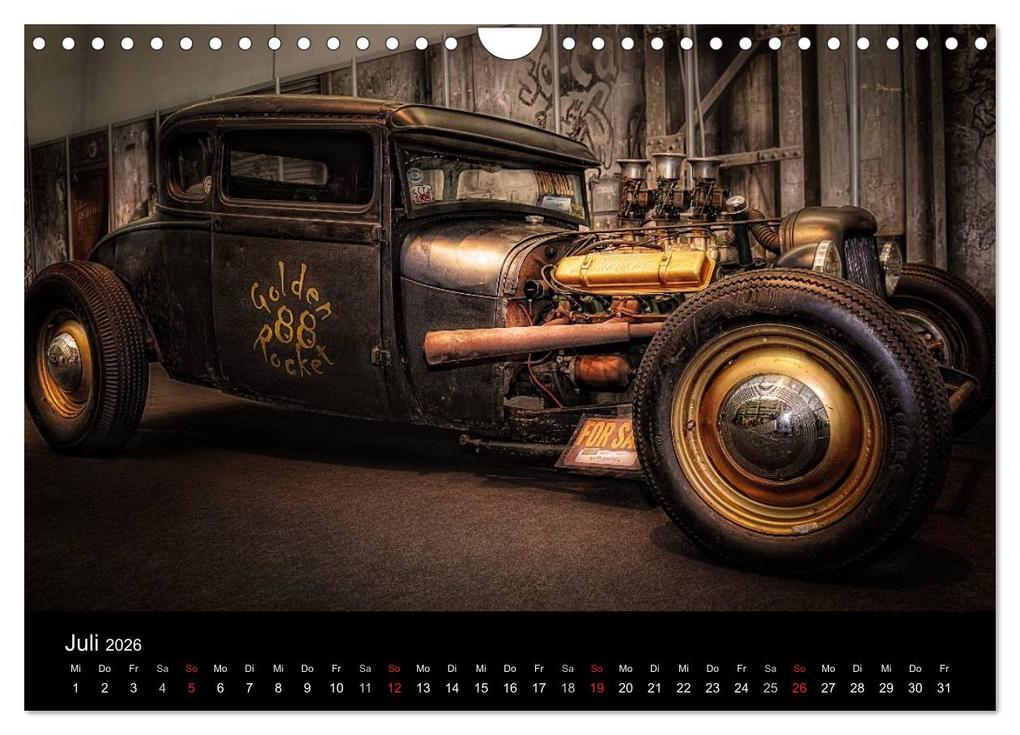 Weitere Ansicht: Außergewöhnliche Autos - Hot Rods (Wandkalender 2026 DIN A4 quer), CALVENDO Monatskalender | Eleonore Swierczyna, Calvendo