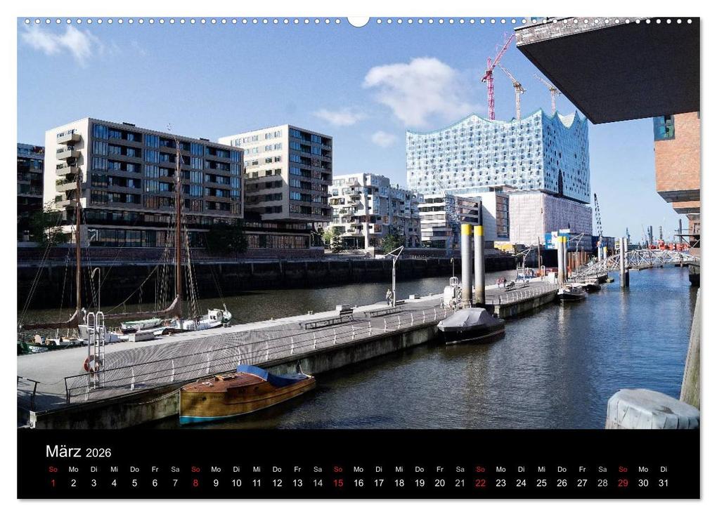 Weitere Ansicht: Hafencity Hamburg - die Perspektive (hochwertiger Premium Wandkalender 2026 DIN A2 quer), Kunstdruck in Hochglanz | Eberhard Kaum, Calvendo