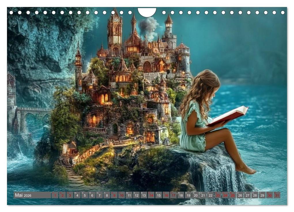 Weitere Ansicht: Lesen ist eine Reise durch Zeit und Raum (Wandkalender 2026 DIN A4 quer), CALVENDO Monatskalender | Kerstin Waurick, Calvendo