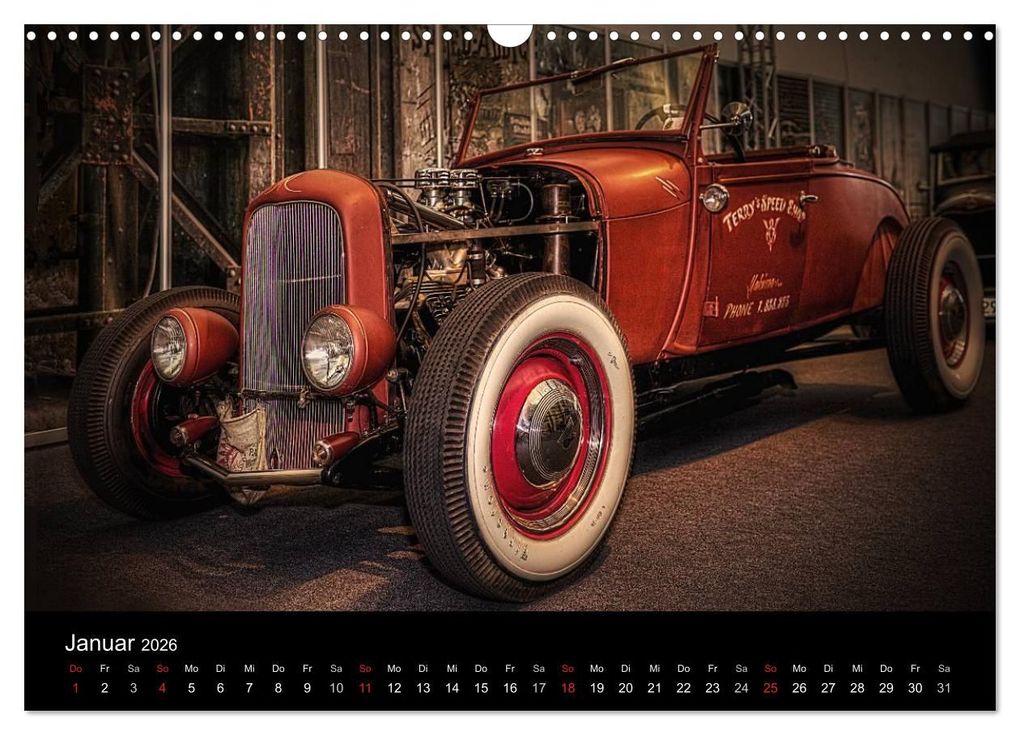 Weitere Ansicht: Außergewöhnliche Autos - Hot Rods (Wandkalender 2026 DIN A3 quer), CALVENDO Monatskalender | Eleonore Swierczyna, Calvendo