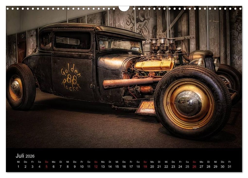 Weitere Ansicht: Außergewöhnliche Autos - Hot Rods (Wandkalender 2026 DIN A3 quer), CALVENDO Monatskalender | Eleonore Swierczyna, Calvendo