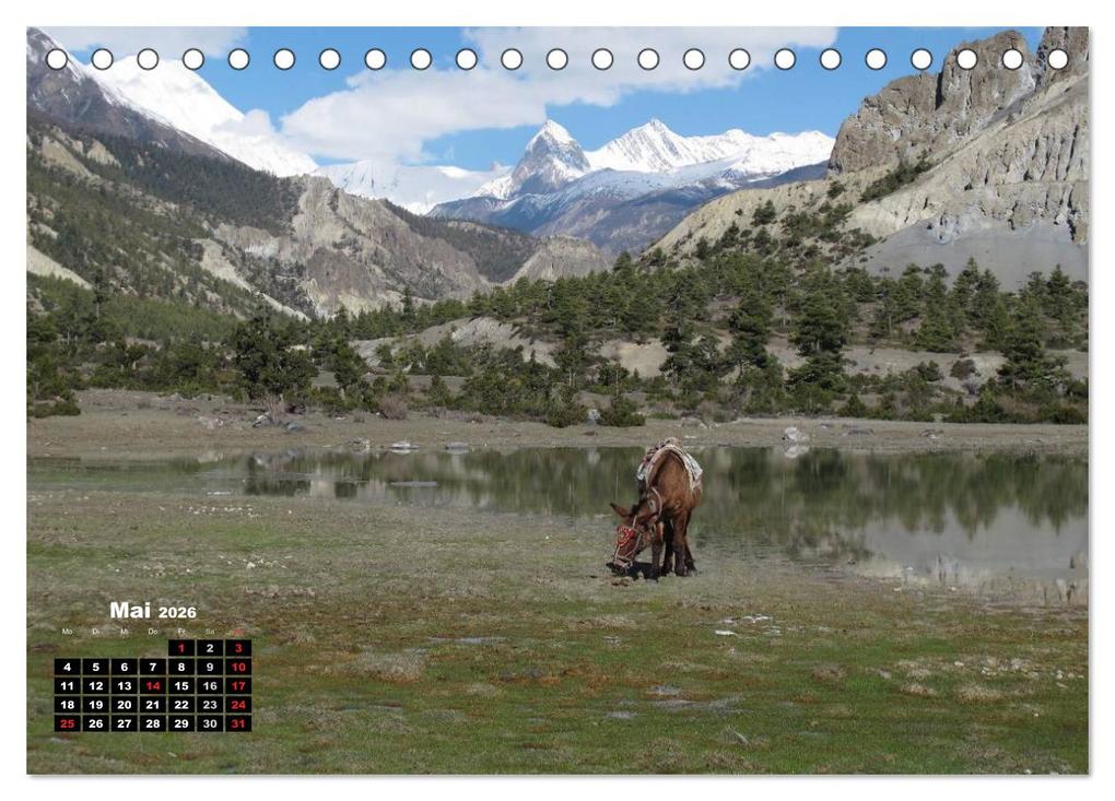 Weitere Ansicht: Nepal 2026 Menschen, Berge und Götter zwischen Annapurna und Marsyangdi (Tischkalender 2026 DIN A5 quer), CALVENDO Monatskalender | Sandra Rauch, Calvendo