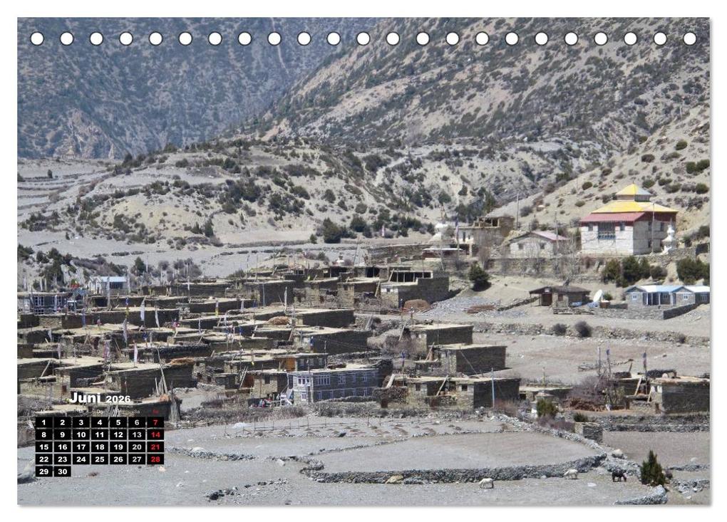 Weitere Ansicht: Nepal 2026 Menschen, Berge und Götter zwischen Annapurna und Marsyangdi (Tischkalender 2026 DIN A5 quer), CALVENDO Monatskalender | Sandra Rauch, Calvendo