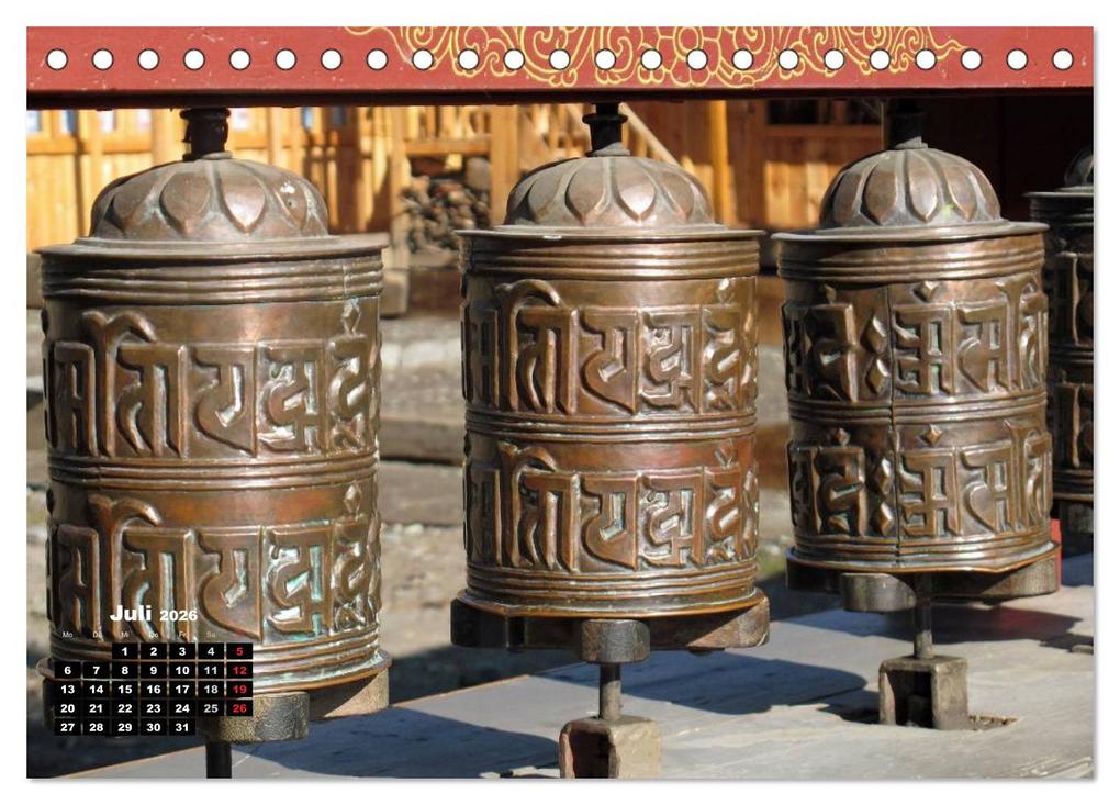 Weitere Ansicht: Nepal 2026 Menschen, Berge und Götter zwischen Annapurna und Marsyangdi (Tischkalender 2026 DIN A5 quer), CALVENDO Monatskalender | Sandra Rauch, Calvendo