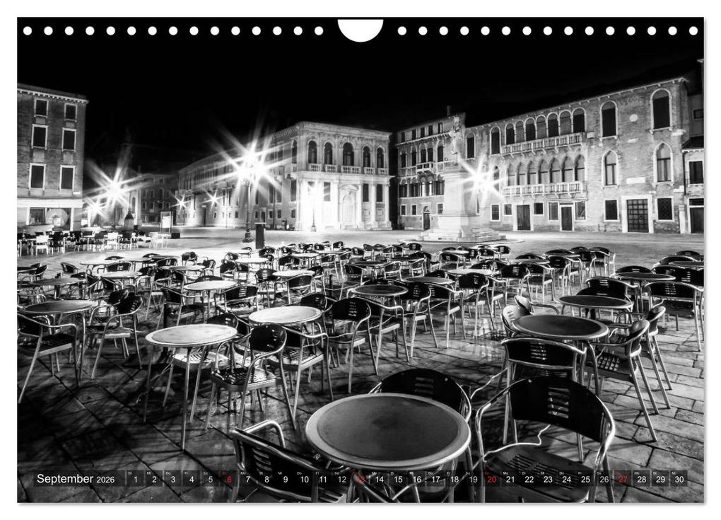 Weitere Ansicht: Leuchtendes Venedig ...in monochrom (Wandkalender 2026 DIN A4 quer), CALVENDO Monatskalender | Melanie Viola, Calvendo