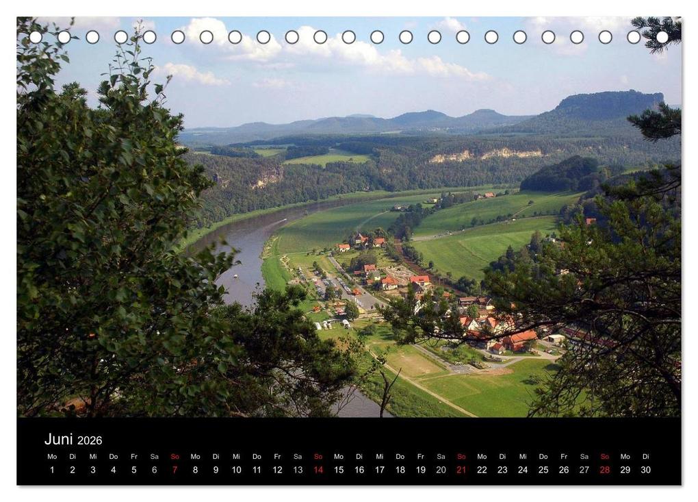 Weitere Ansicht: Die sächsische Schweiz 2026 (Tischkalender 2026 DIN A5 quer), CALVENDO Monatskalender | Michael Weirauch, Calvendo