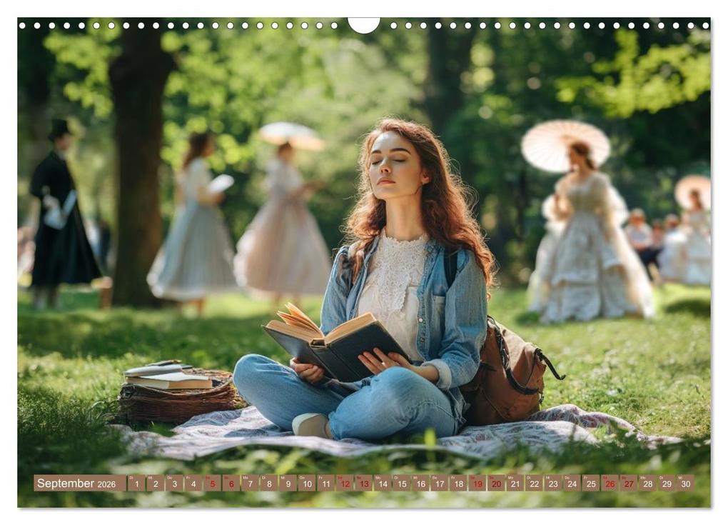 Weitere Ansicht: Lesen ist eine Reise durch Zeit und Raum (Wandkalender 2026 DIN A3 quer), CALVENDO Monatskalender | Kerstin Waurick, Calvendo