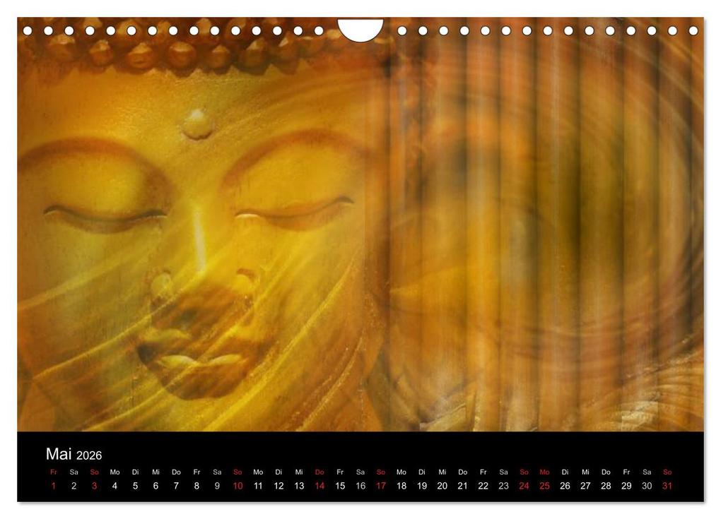 Weitere Ansicht: Buddha und Yin Yang (Wandkalender 2026 DIN A4 quer), CALVENDO Monatskalender | Claudia Burlager, Calvendo