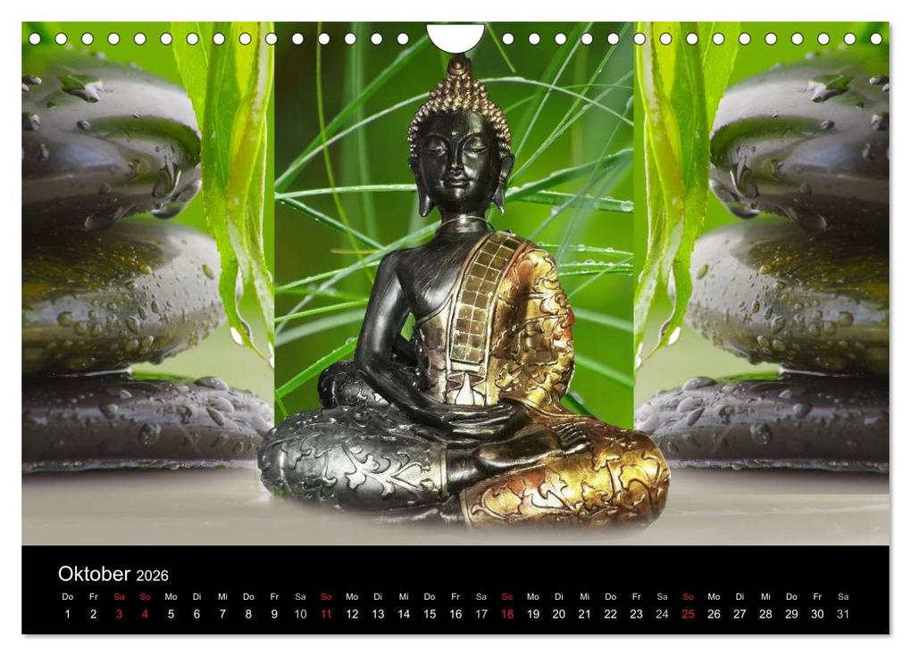 Weitere Ansicht: Buddha und Yin Yang (Wandkalender 2026 DIN A4 quer), CALVENDO Monatskalender | Claudia Burlager, Calvendo
