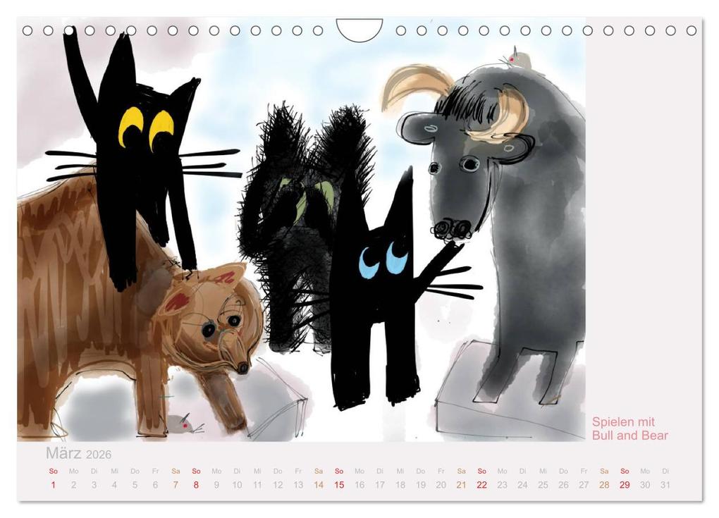 Weitere Ansicht: Frau Kami Katze entdeckt Frankfurt am Main (Wandkalender 2026 DIN A4 quer), CALVENDO Monatskalender | Frau Kami Katze, Calvendo